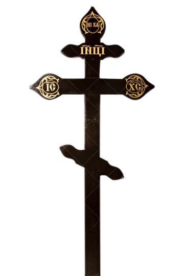 Крест сосна резной темный 